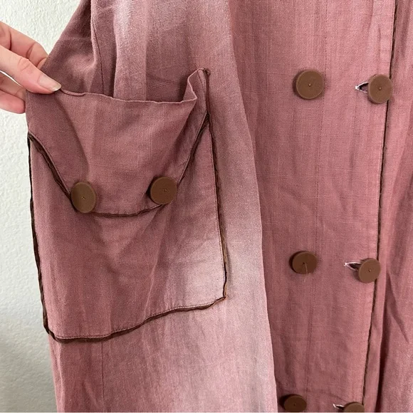 JADED GYPSY Lost in Love Coat Dusty Mauve SZ S/M NWT - Picture 3 of 7